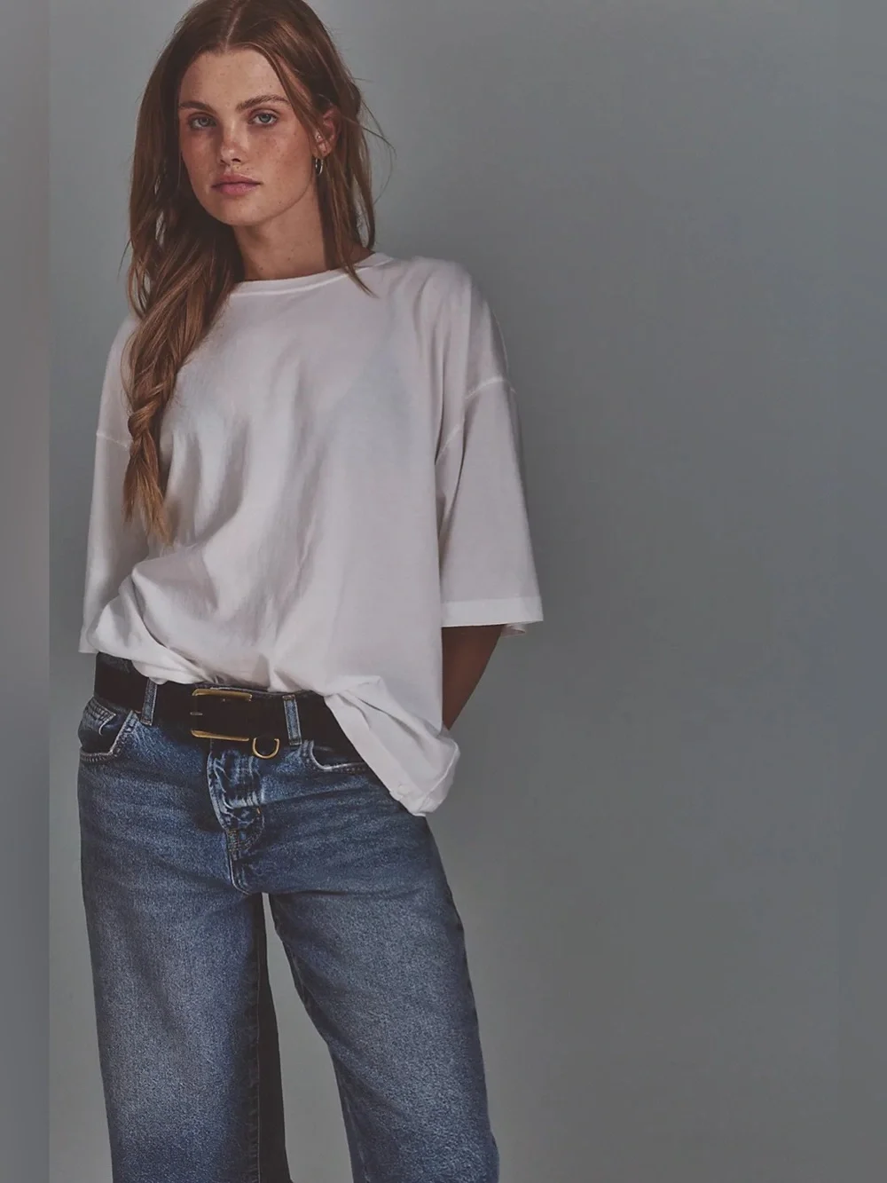 Free People We The Free Perfect Oversized Tee XL White NWOT